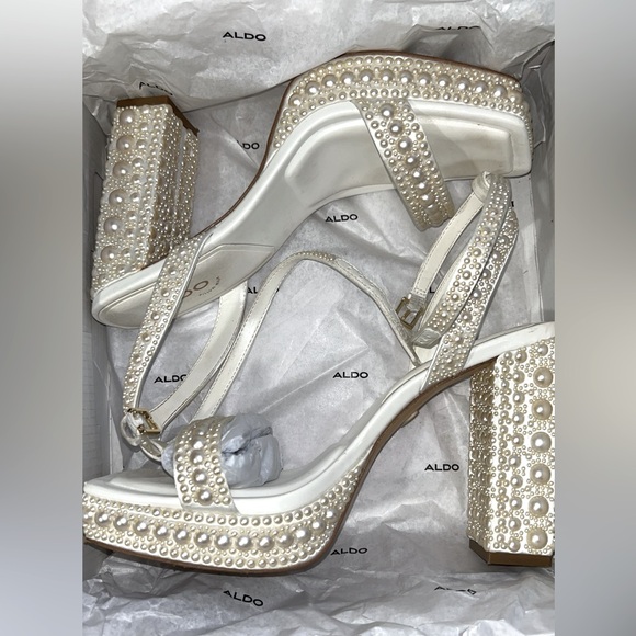 Aldo pearl heels size 7.5 - Picture 4 of 6